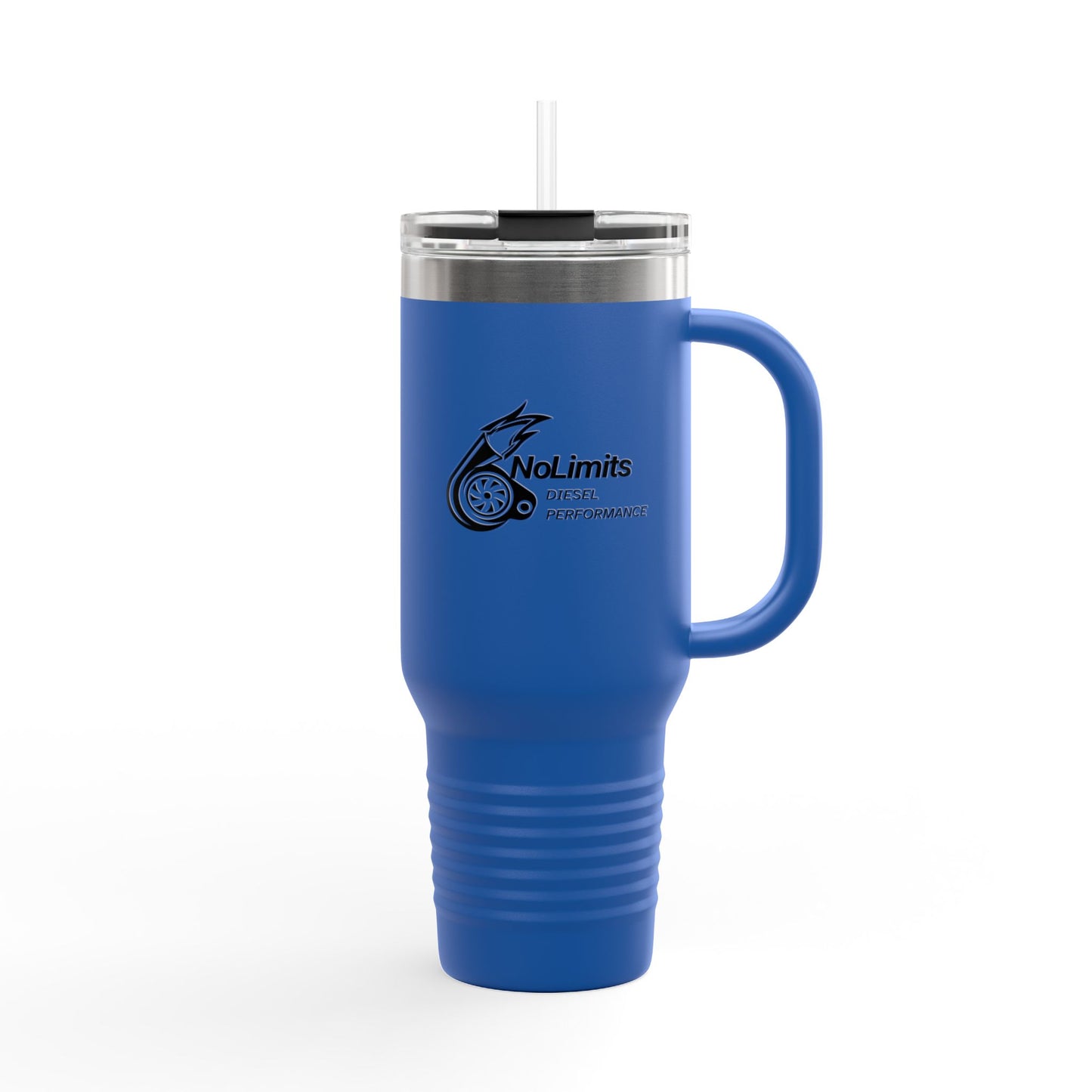 Insulated Travel Mug American Flag Piston NoLimitsDieselPerformance