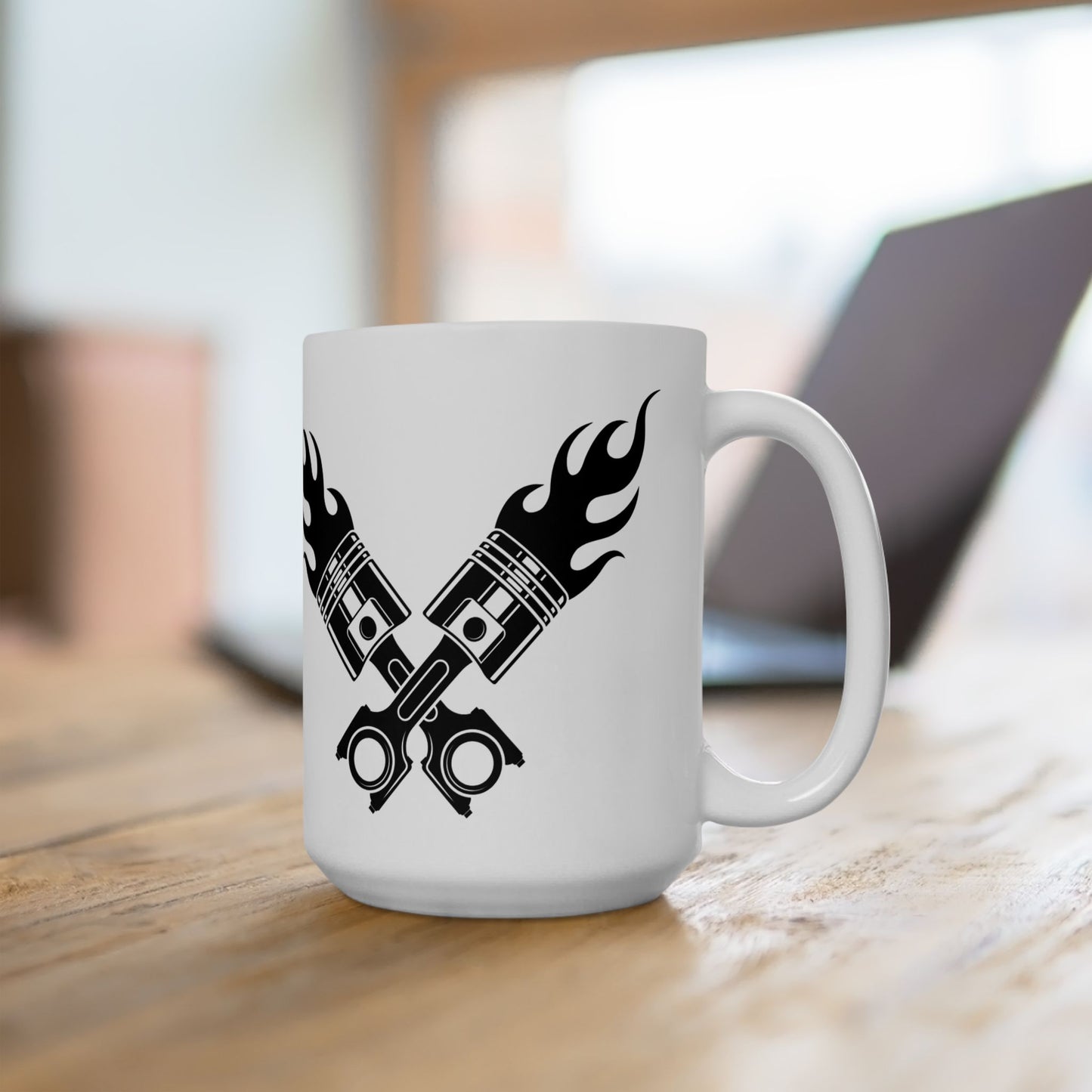 Mug - Fiery Piston Design by NoLimitsDieselPerformance