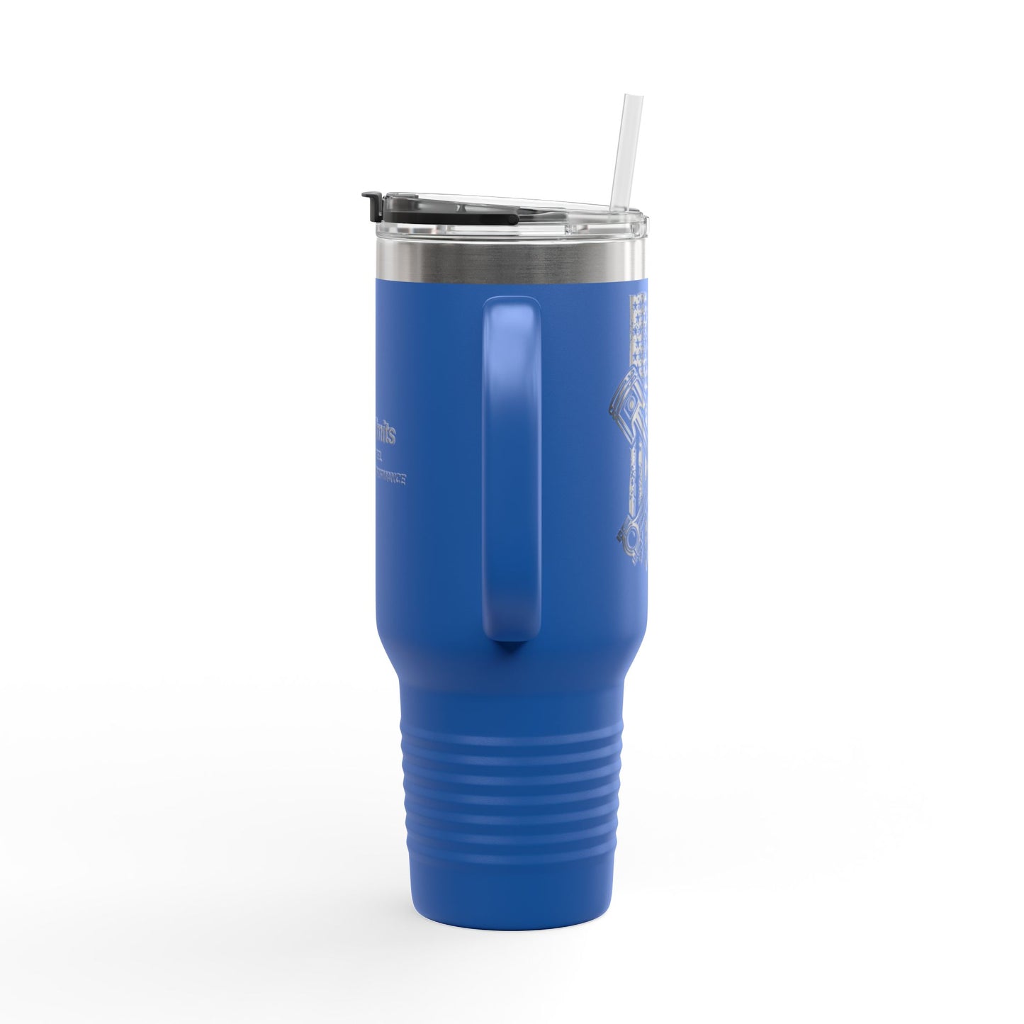 Insulated Travel Mug American Flag Piston NoLimitsDieselPerformance