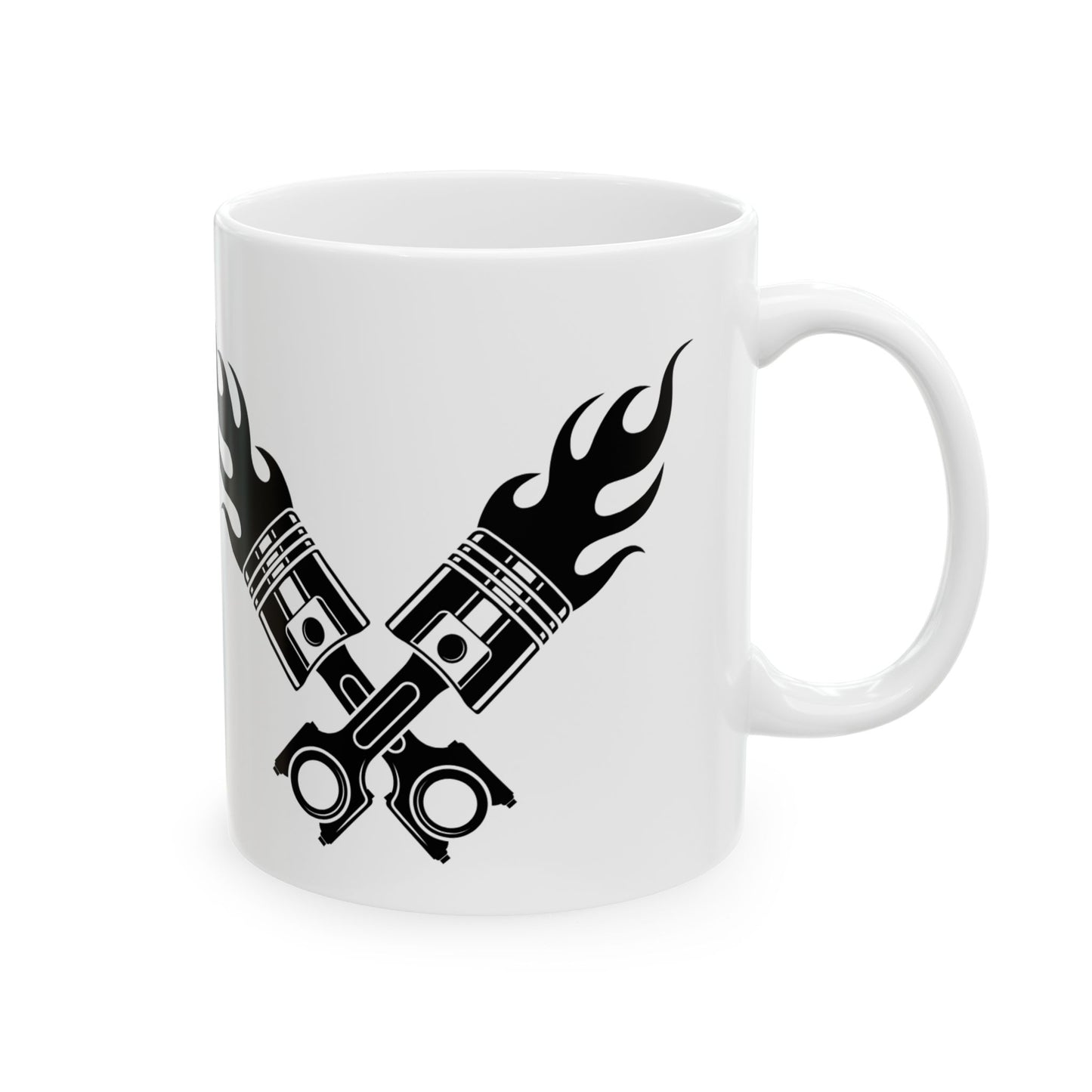 Mug - Fiery Piston Design by NoLimitsDieselPerformance