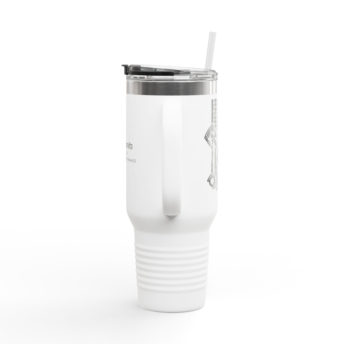 Insulated Travel Mug American Flag Piston NoLimitsDieselPerformance