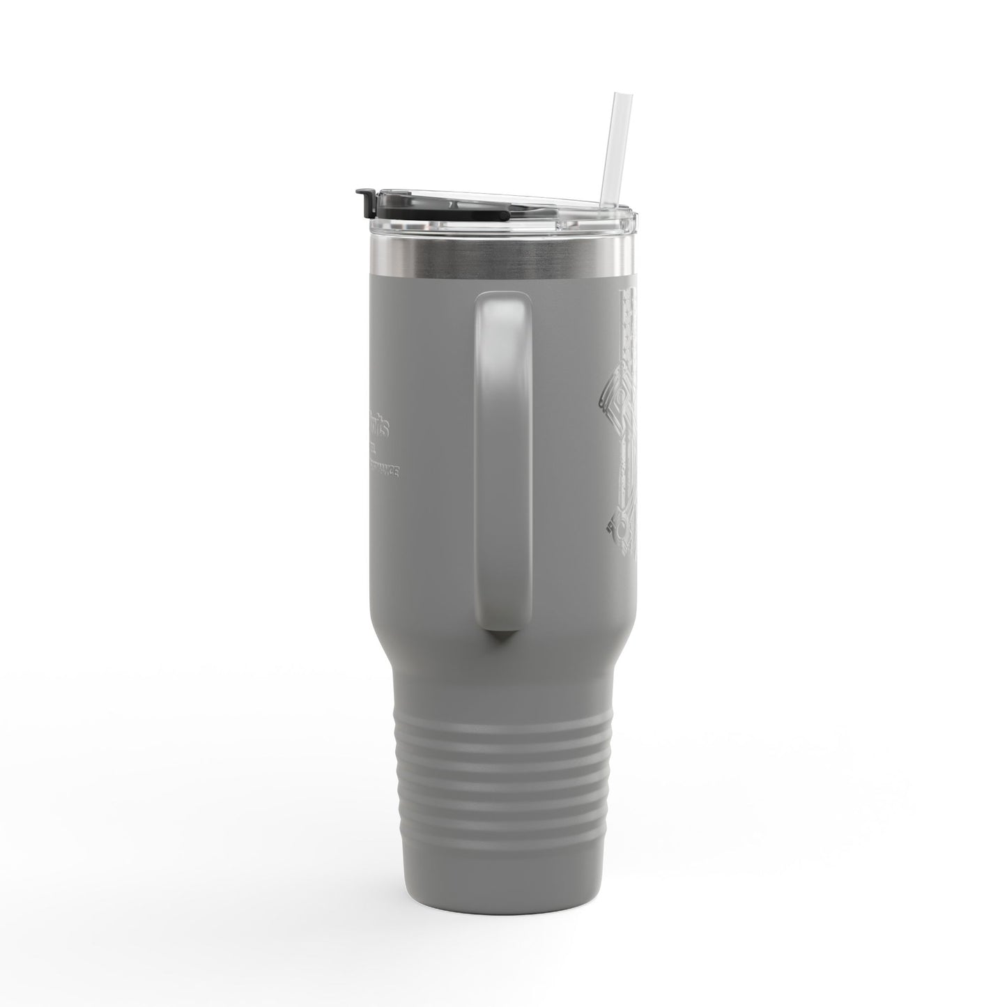 Insulated Travel Mug American Flag Piston NoLimitsDieselPerformance