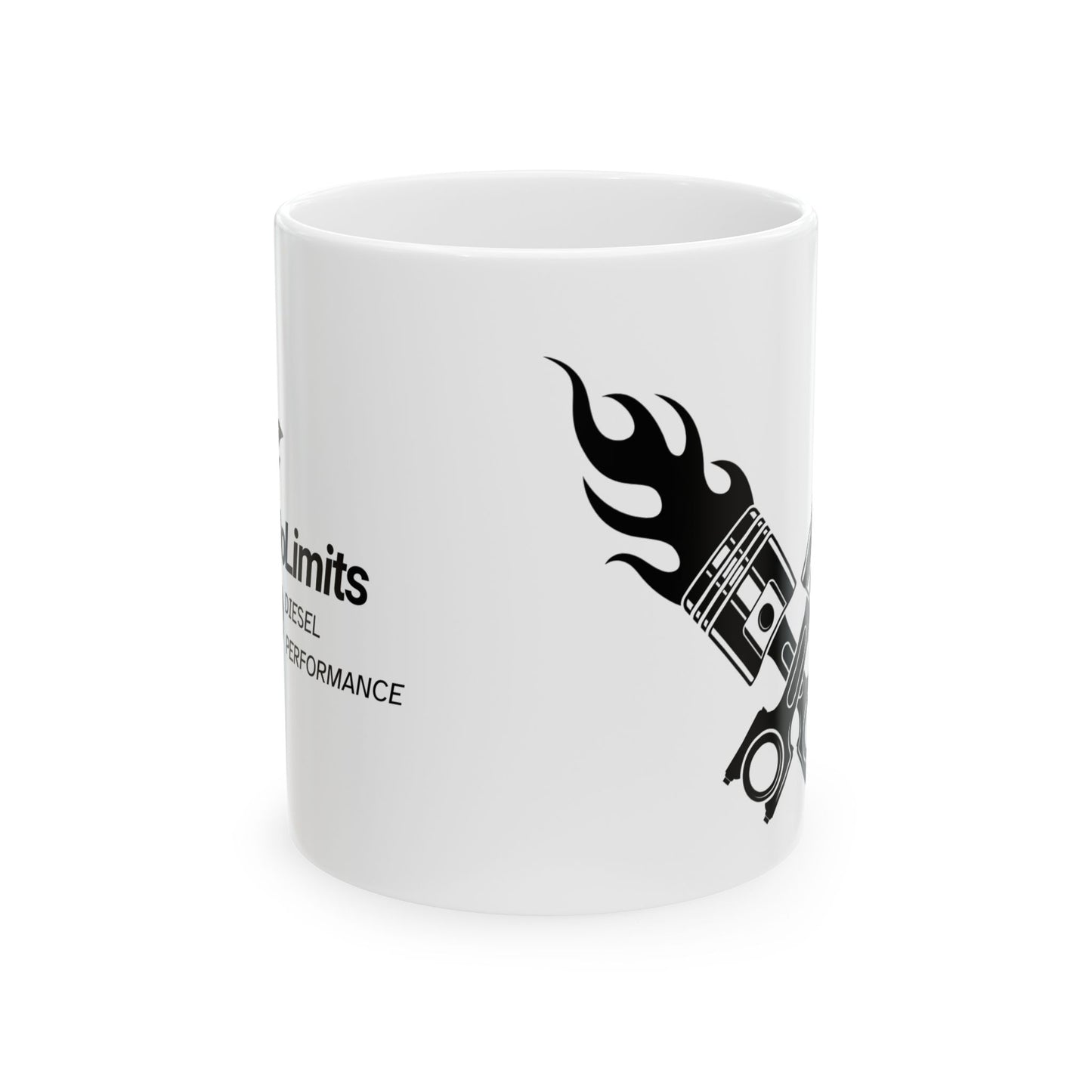 Mug - Fiery Piston Design by NoLimitsDieselPerformance