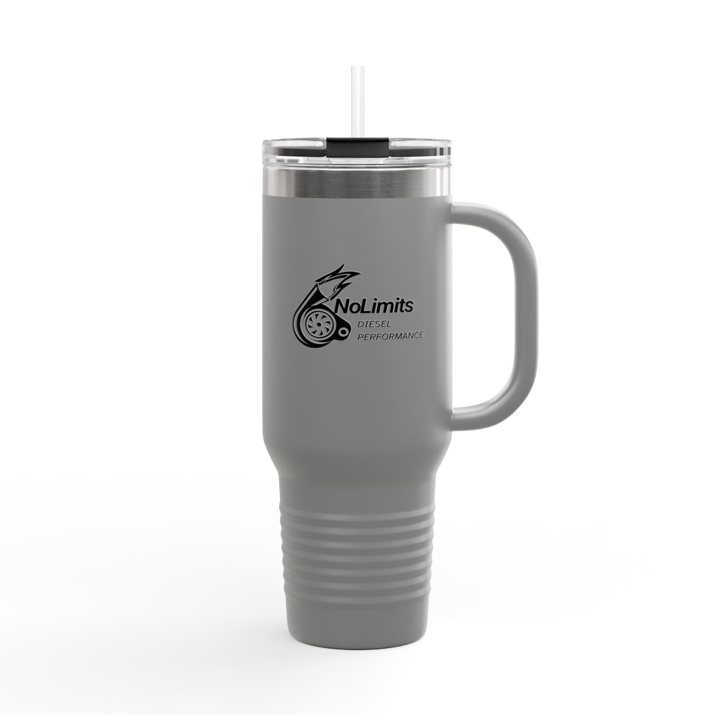 Insulated Travel Mug American Flag Piston NoLimitsDieselPerformance